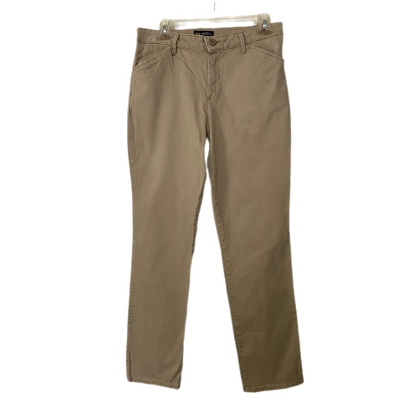 Lee Chinos Classic Straight Leg Tan Mid Rise Relaxed Fit Size 6 - Picture 1 of 11